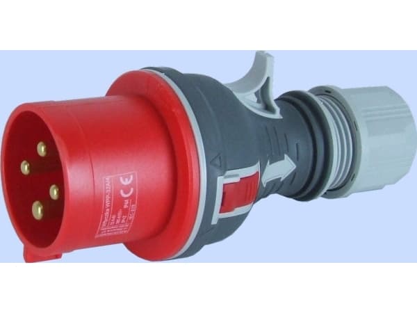 Elektromet Suora siirrettävä pistoke punainen TWIST 4P 32A 400V (922076)