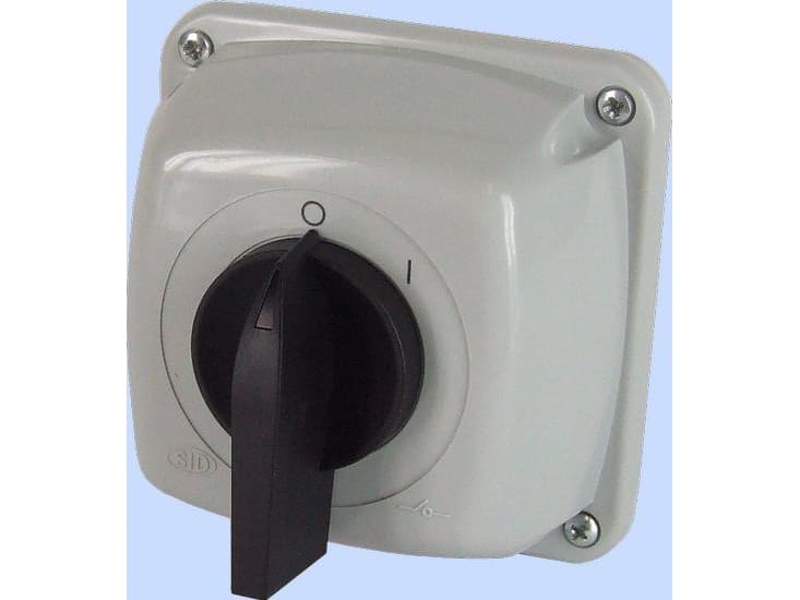 Elektromet Cam switch 0-I 1P 25A in housing IP65 Arch 25-53 (922504)