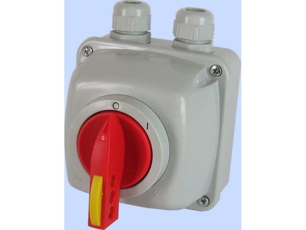 Elektromet Cam switch 0-I 3P 25A i et hengelåshus IP44 Arc 25-13/5 (922508)