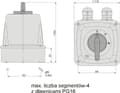 Pikkukuva 2 / 2: Elektromet tähti-kolmio kytkin 3P 25A IP44 kaari 25-23 kotelossa (922513)