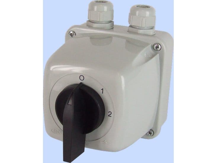 Elektromet Cam switch 0-1-2 3P 25A IP44 in housing Arc 25-33 (922521)
