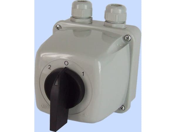 Elektromet Nokkakytkin 2-0-1 3P 25A IP44-kotelossa Łuk 25-73 (922573)