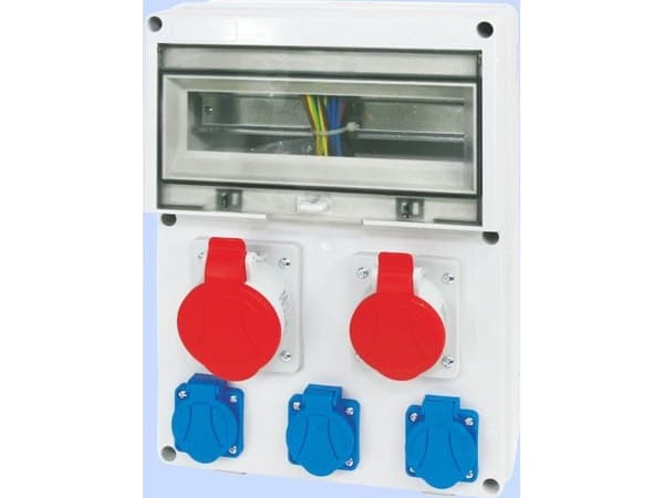 Elektromet fastighetsfördelningscentral 12 moduler 1x16A 5P 400V, 1x32A 5P 400V, 3x16A 2P+Z RSE-04 IP54 (942091)