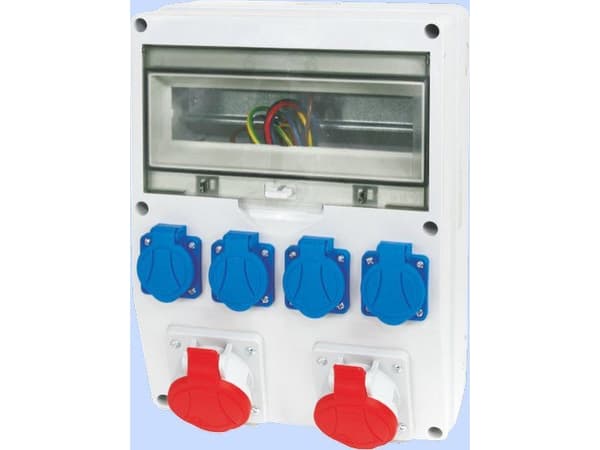 Elektromet 942100 Kiinteä jakokeskus 14 moduulia, 2x16A 3P+N+Z, 4x16A 2P+Z IP54 tyyppi RSE-05 942100