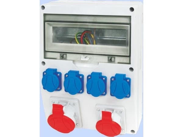 Elektromet Rakennuskeskus 14 moduulia 1x16A 5P 400V, 1x32A 5P 400V, 4x16A 2P + Z RSE- 05 IP54 (942101)