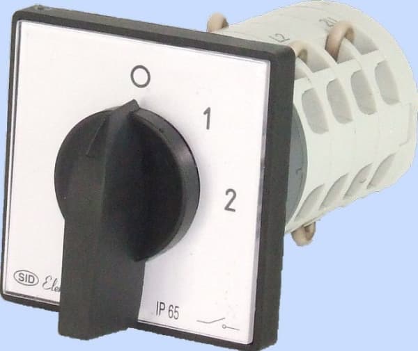 Elektromet Cam switch 0-1-2 3P 16A IP65 with plate Arc E16-32 (951631)