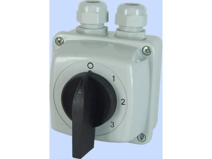 Elektromet Cam switch 0-1-2-3 3P 16A in housing IP44 Arch E16-63 (951662)