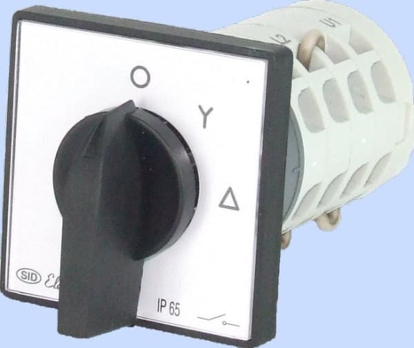 Electromet Cam switch 0-star-delta 5P 25A IP65 Arc E25-22 (952 521)
