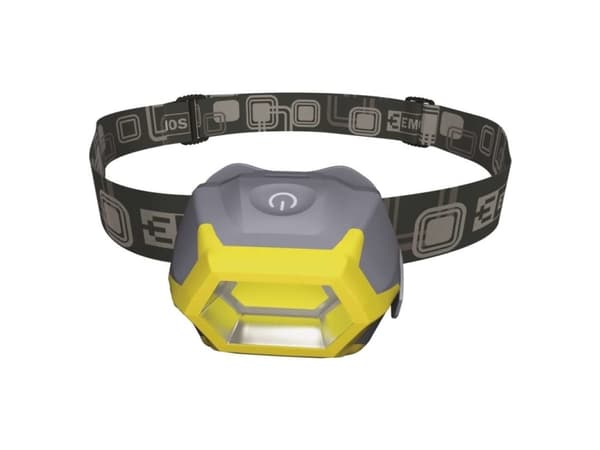 Emos P3532, Pannbandsficklampa, Grå, ABS synthetics, IP44, COB LED, 1 lamp(or)