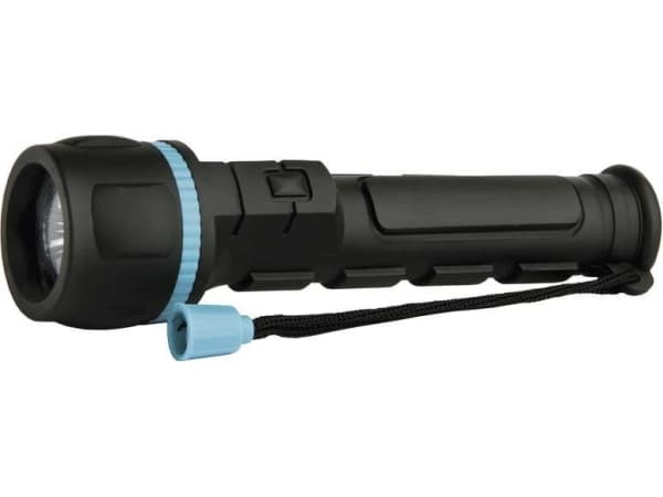 Emos P3861, Käsikokoinen taskulamppu, Musta, Sininen, Muovi, Kumi, LED, 1 lamppua, 3 W