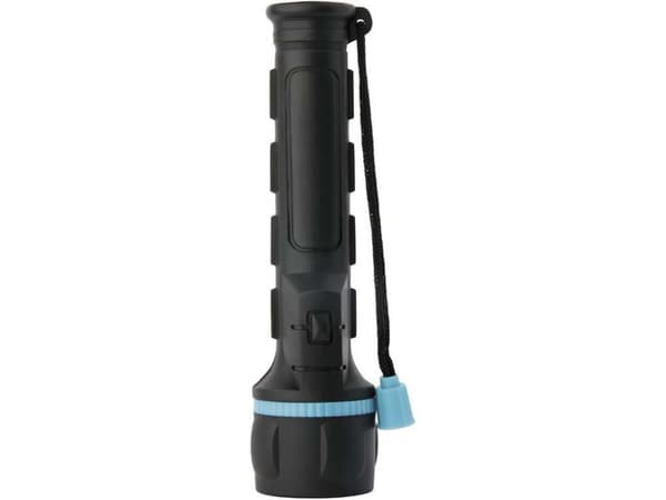 Emos P3861, Käsikokoinen taskulamppu, Musta, Sininen, Muovi, Kumi, LED, 1 lamppua, 3 W