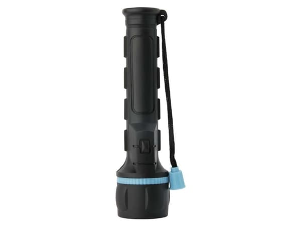 Emos P3861, Käsikokoinen taskulamppu, Musta, Sininen, Muovi, Kumi, LED, 1 lamppua, 3 W musta, Sininen
