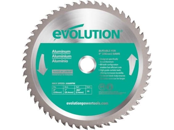 Ev-ution TCT Widia sag for kapping av aluminium 230mm 80z (EVO-230-80-A)