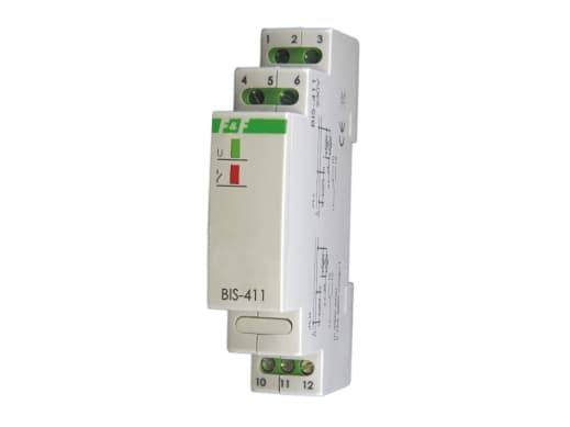 Bistabilt relé 1P 16A separert 24V AC/DC Inrush BIS-411i-24V BIS-411-LED-24V