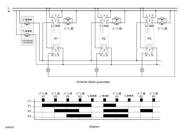F&F Group bistabiili rele 230V 10A 1 moduuli - BIS-412
