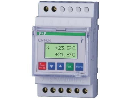 Temperaturregulator med timer 0-60 grader C 1P 16A digital CRT-04