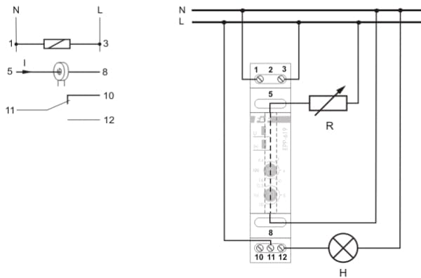 F&amp;F Yksitoiminen virtarele 230V AC 1P 16A - EPP-619 - EPP-619