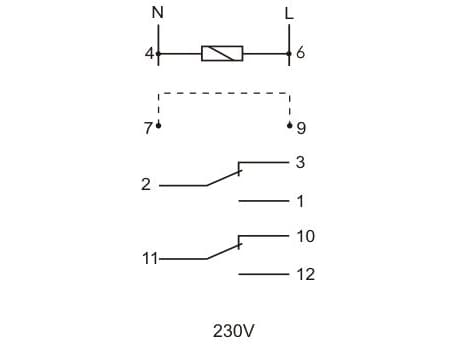 F&F Universellt tidsrelä 230V 2x8A - PCU-507