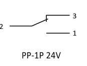1P 16A 7-30V AC/9-40V DC PP-1P-24V elektromagnetiskt relä