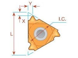 Fanar Gjengedreiinnsats 22 ER 4.5 ISO BMA (22ER4.5ISOBMA)