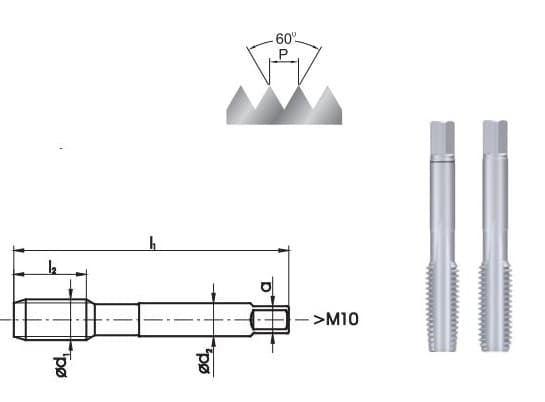 FANAR 2 DEKS HÅNDTAPS 14,00 x 2,00 HSS DIN-352