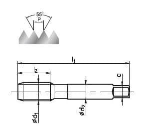 Fanar tum handkran 1/8" 2 st (A1-220001-3123)
