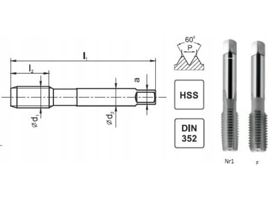 Fanar UNF TINER 3/8-24 DIN-2181/2 (2B) HSS
