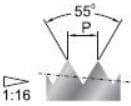 Fanar Inch maskinkran 1/8" (D2-121101-3323)