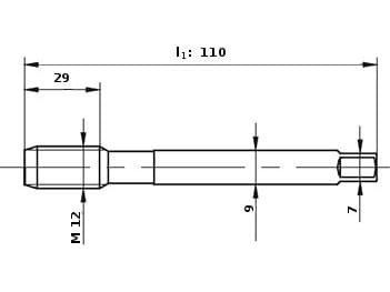 Fanarin koneen napauttaminen M12 (D2-211101-0120)