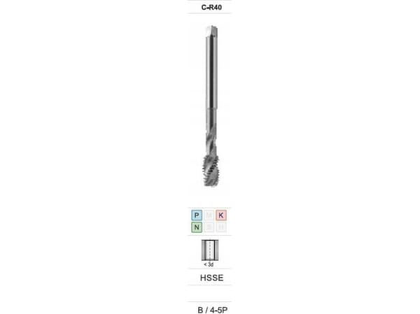 Fanar TINER G 1" DIN-5156C R40 HSSE 800 - D2-511101-3139