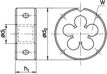 Fanar venstrehåndsform M20x1,5 (N1-111001-0205)