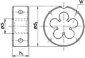 Miniatyrbilde 5 av 5: FANAR Inch 3/8" Die (N1-121001-4129)