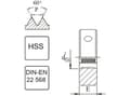 Pikkukuva 4 / 4: FANARUNC 7/16-14 DIN-22568 (2A) HSS 800 (N1-121001-4130)