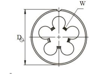 FANAR Dies G 3/4 "DIN-24231 (A) HSSE INOX (N2-188001-3135)