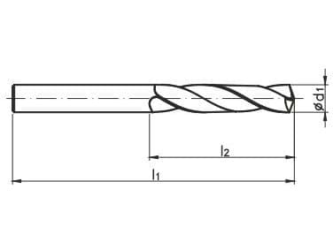 Metal drill bit FANAR HSS cylindrical 4.5mm (W2-101811-0450)