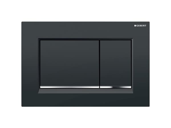 Geberit 115.883.KM.1, Skylleplate, Sort, Kromfarget, Geberit, 246 mm, 12 mm, 164 mm