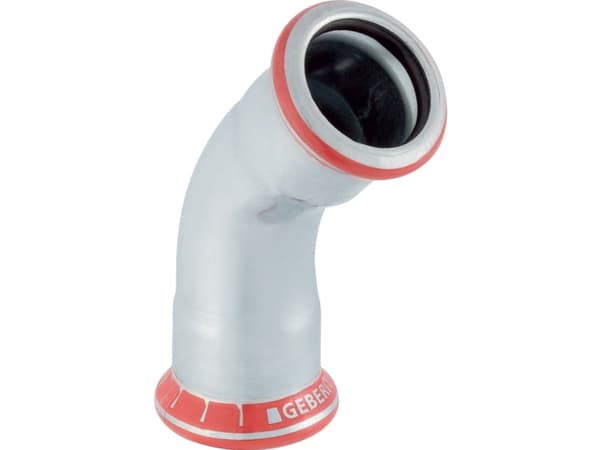 Geberit Mapress hiiliteräksinen kulmakappale 45° 108mm (20611)