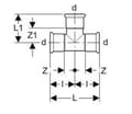 Miniatyrbilde 4 av 4: 18 mm Tee CUG Mapress