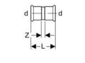 Pikkukuva 4 / 4: Geberit Muff Mapress kupari kaasu 18mm (34602)