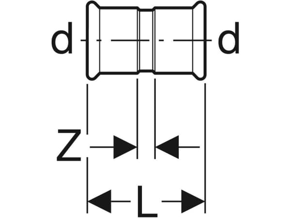 Geberit 62003, Slangekontakt, Kopper