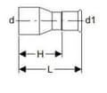Miniatyrbild 5 av 5: GEBERIT REDUKTION N/M 22X15MM
