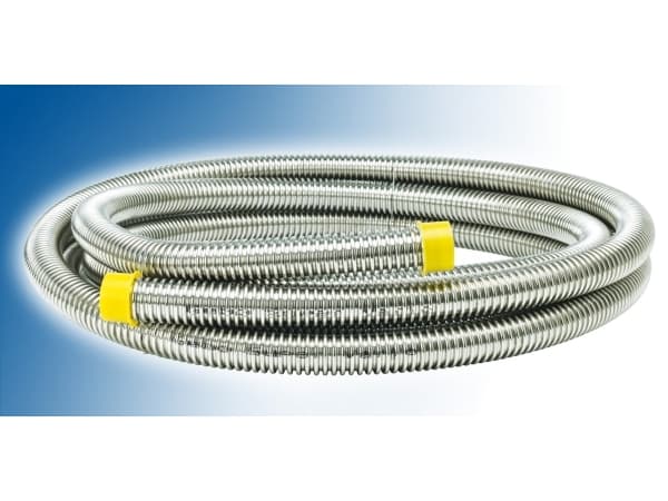 Gebo korrugert rør DN16 AISI316l med en 3/4" mutter 4mb SVW16.4