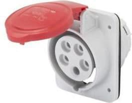 Gewiss Red permanent socket 32A 400V IP44 (GW62220H)
