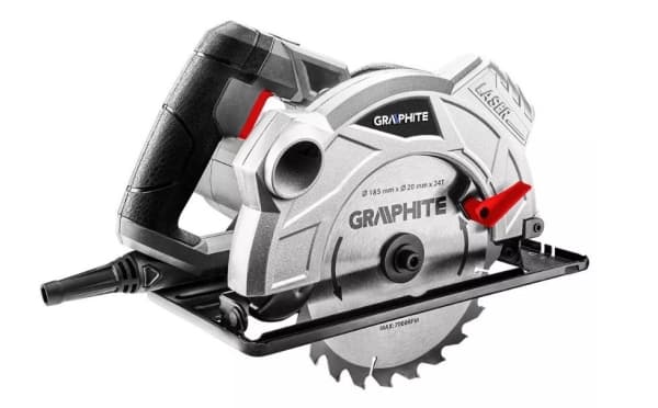 Rundsav 1500W Graphite rundsavsklinge 185 mm