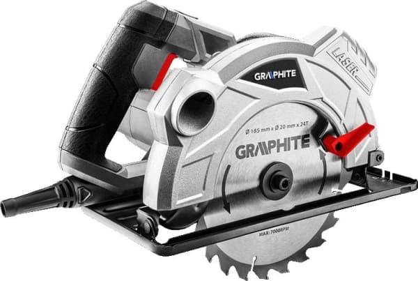 Rundsav 1500W Graphite rundsavsklinge 185 mm