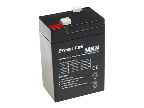 Green Cell - UPS-batteri - 1 x batteri - Sealed Lead Acid (SLA) - 4.5 Ah - svart
