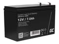 Miniatyrbilde 4 av 5: Green Cell - UPS-batteri - 1 x batteri - Sealed Lead Acid (SLA) - 7 Ah - svart