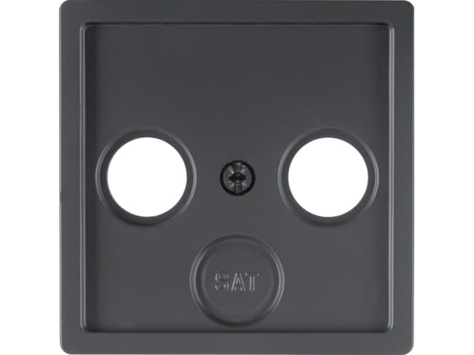 Hager 12036086, Antracit, Plast, Termoplast, Varje varumärke, Tygstruktur, 10 styck