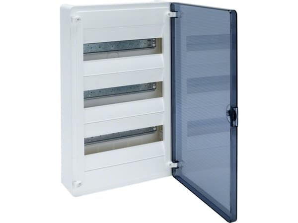Hager Polo Hager Moduulikytkintaulu Golf 3x12 pinta IP40 läpinäkyvä ovi VS312TD