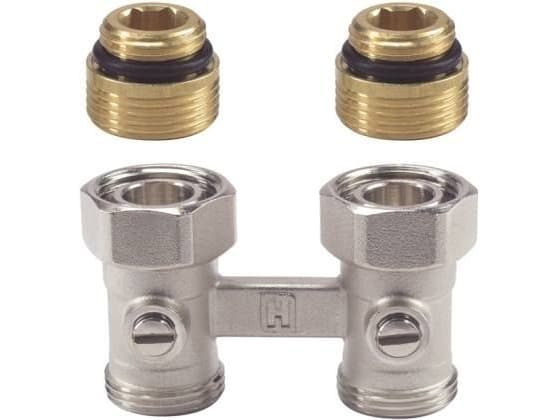 Honeywell Kaksinkertainen suora venttiili 1/2" sulkuventtiilillä V2495DY015